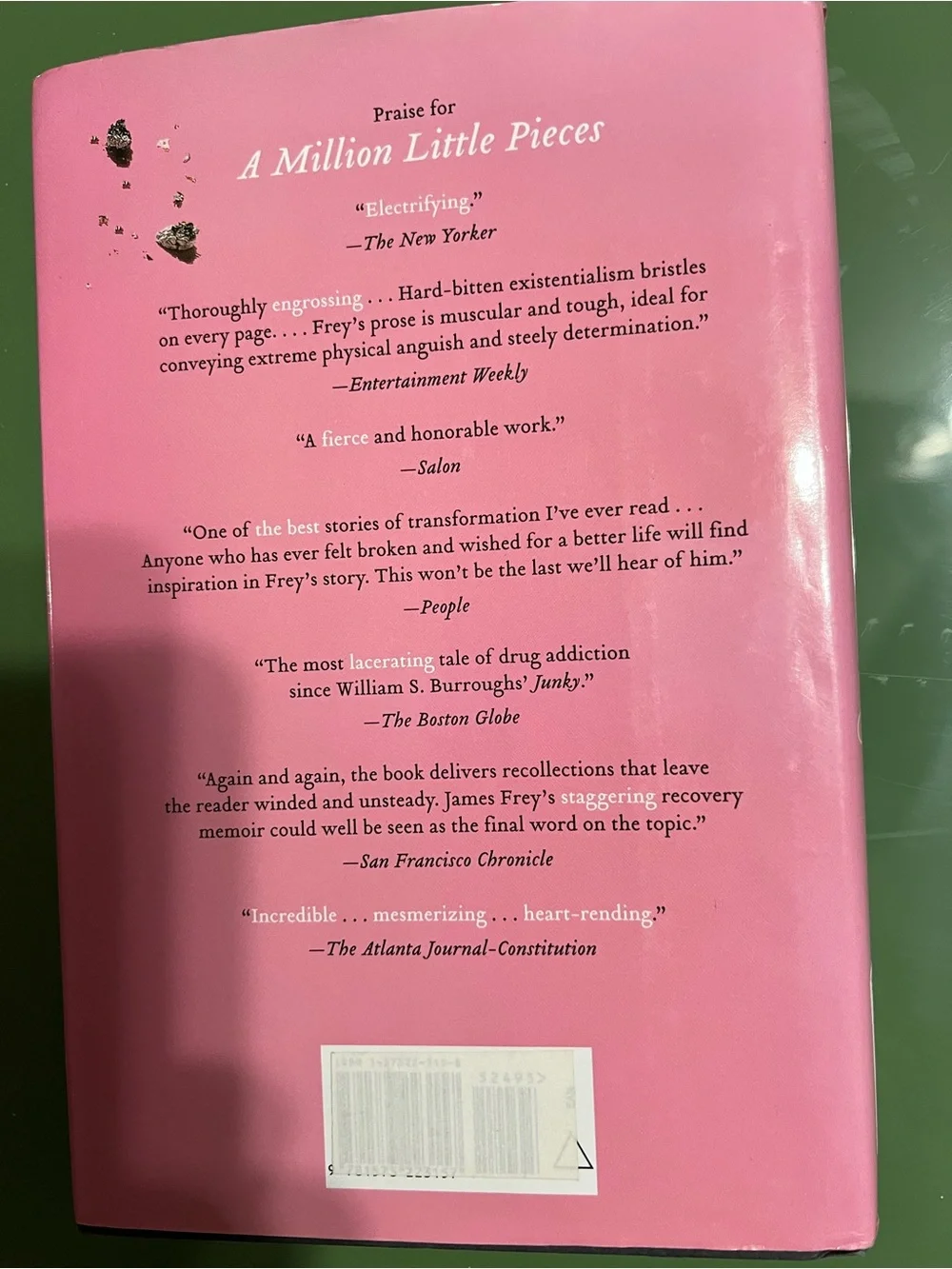 James Frey My Friend Leonard Pink Hardcover Book